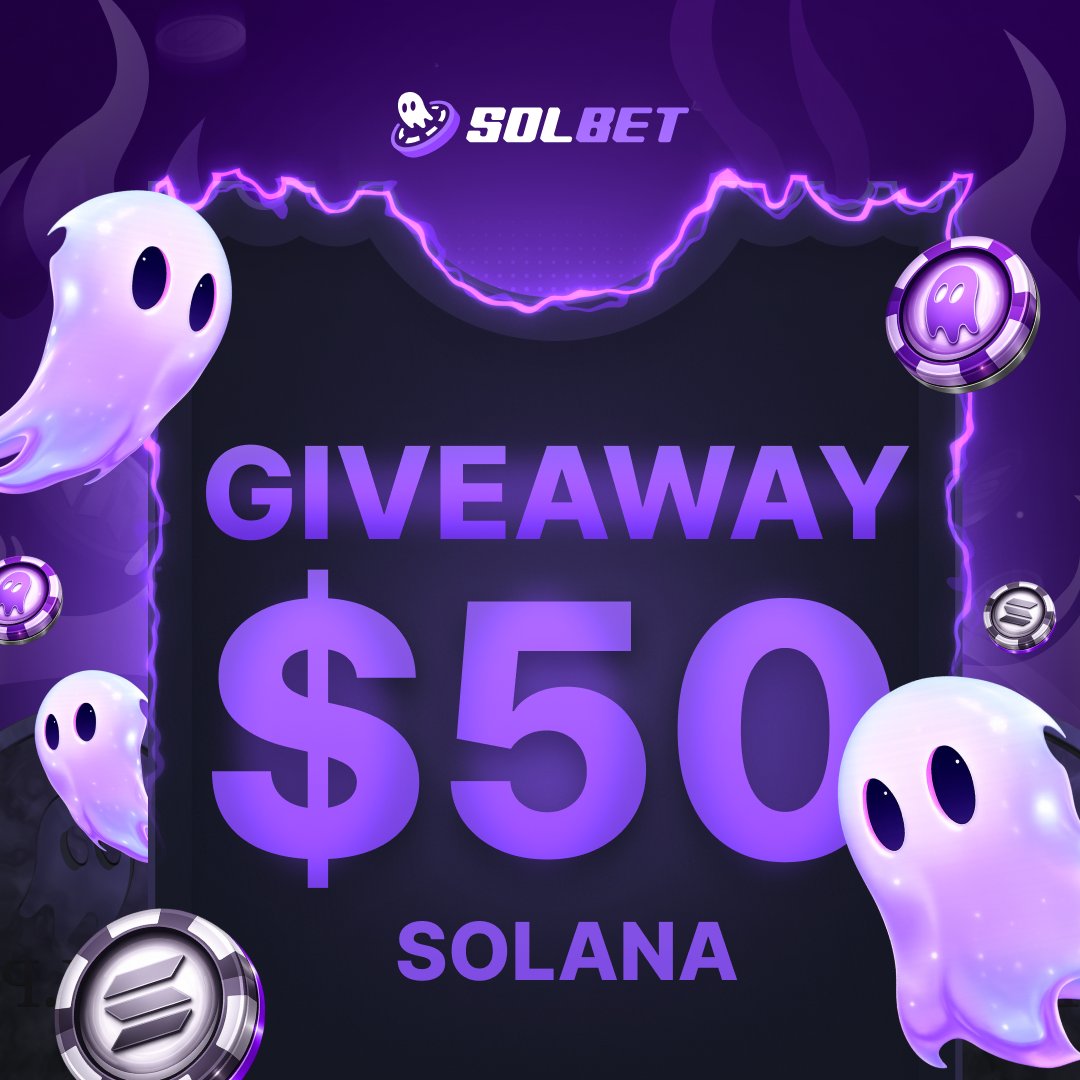 💲50 GIVEAWAY

➡️TO ENTER:

✅Follow me &amp; <a href="/solbetio/">Solbet.io</a> 
✅Retweet &amp; Like
✅Tag 2 friends

⏰Giveaway ends in 7 days.