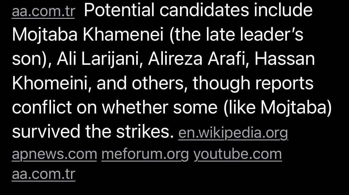 The Iranian government has chosen candidates to lead their country. If I were them I wouldn’t want to lead that country as of now.