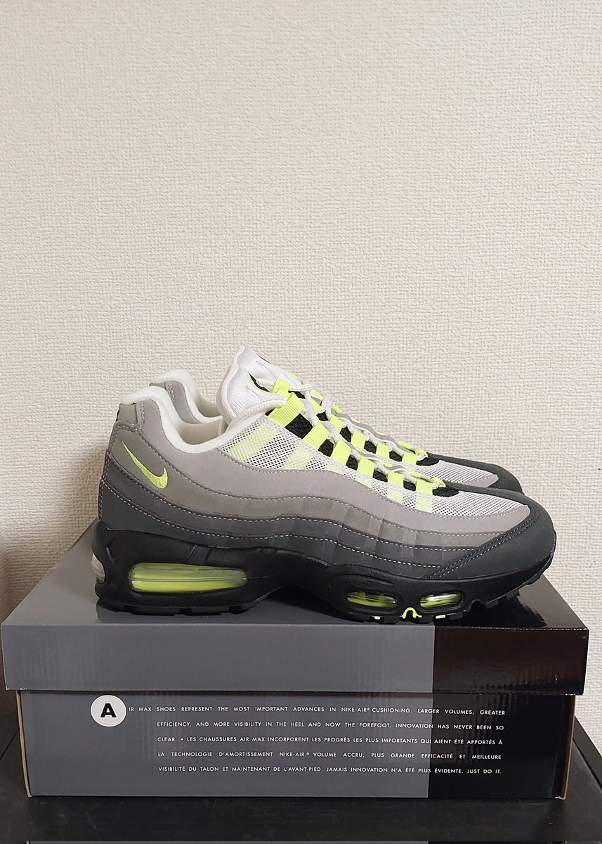 ezakispoon's tweet photo. https://t.co/wvakWPszVEから褒美が届いた
最高すぎる😭

 #NIKE
 #AIRMAX95
 #イエローグラデ https://t.co/mbnLzpjBWo
