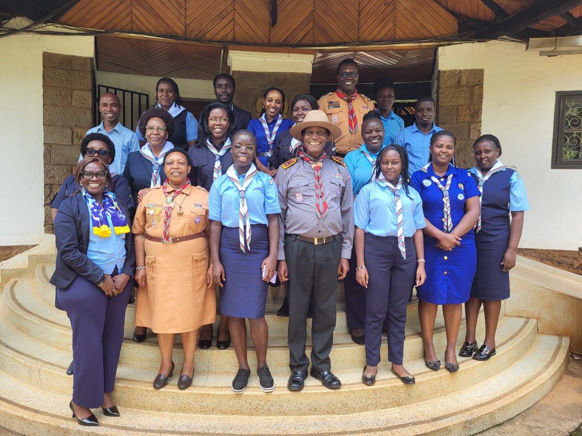KenyaGirlGuides's tweet image. KGGA held an introductory meeting with the leadership of the Kenya Scouts Association to strengthen collaboration between our brother/sister organisations.
We look forward to more engagements as we advance youth leadership and development in Kenya. 
#KGGA #KenyaScouts