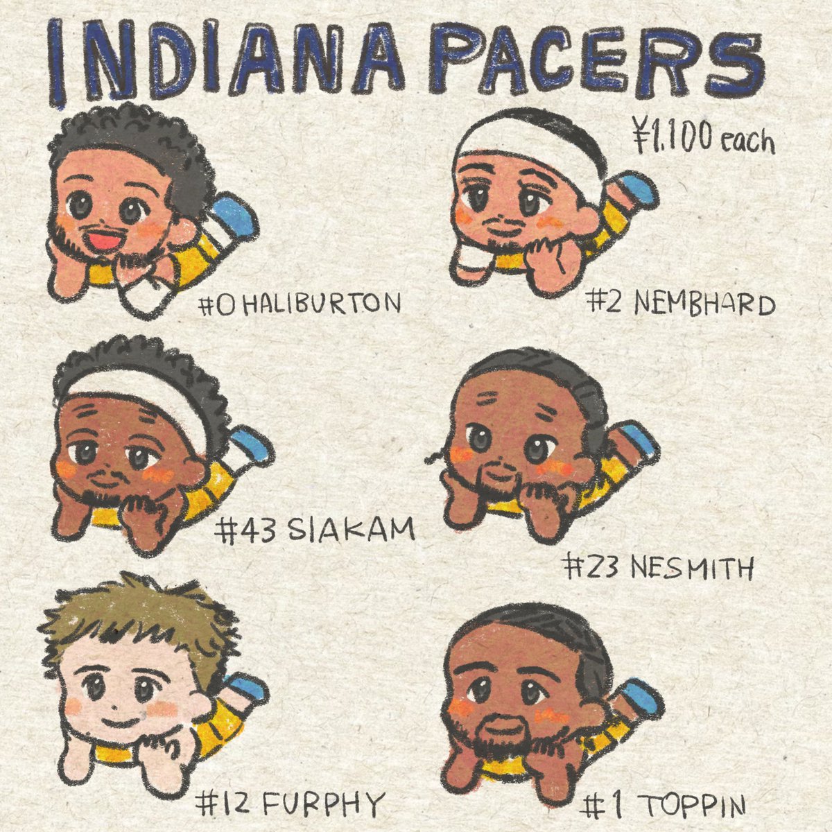 moko_neruru's tweet image. Selling these adorable Pacers figures.
💴¥1,100 each

(JK, I wish they were real!☺️)
#YesCers