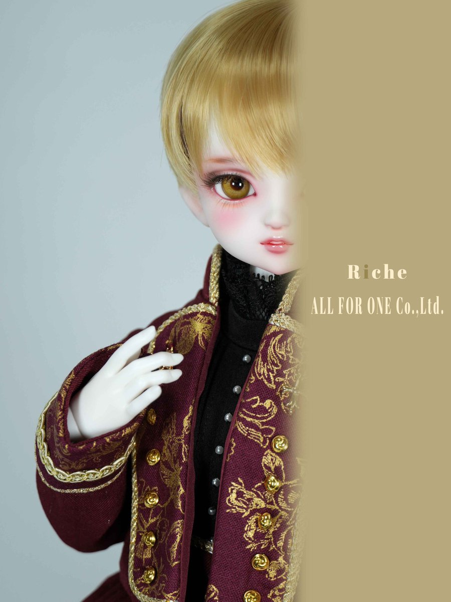 皆様こんにちは✨
4月19日（日）I・Doll West VOL.43にて
展示・お迎えいただけます弊社オリジナルドール
Riche / リチェのご紹介です🎊
#ALL_FOR_ONE_Doll
メイク/さと様 #mellow_makeup

アイドール大阪の会場にて是非ご覧いただけましたら幸いです🙏

◇お迎えに関しまして✨