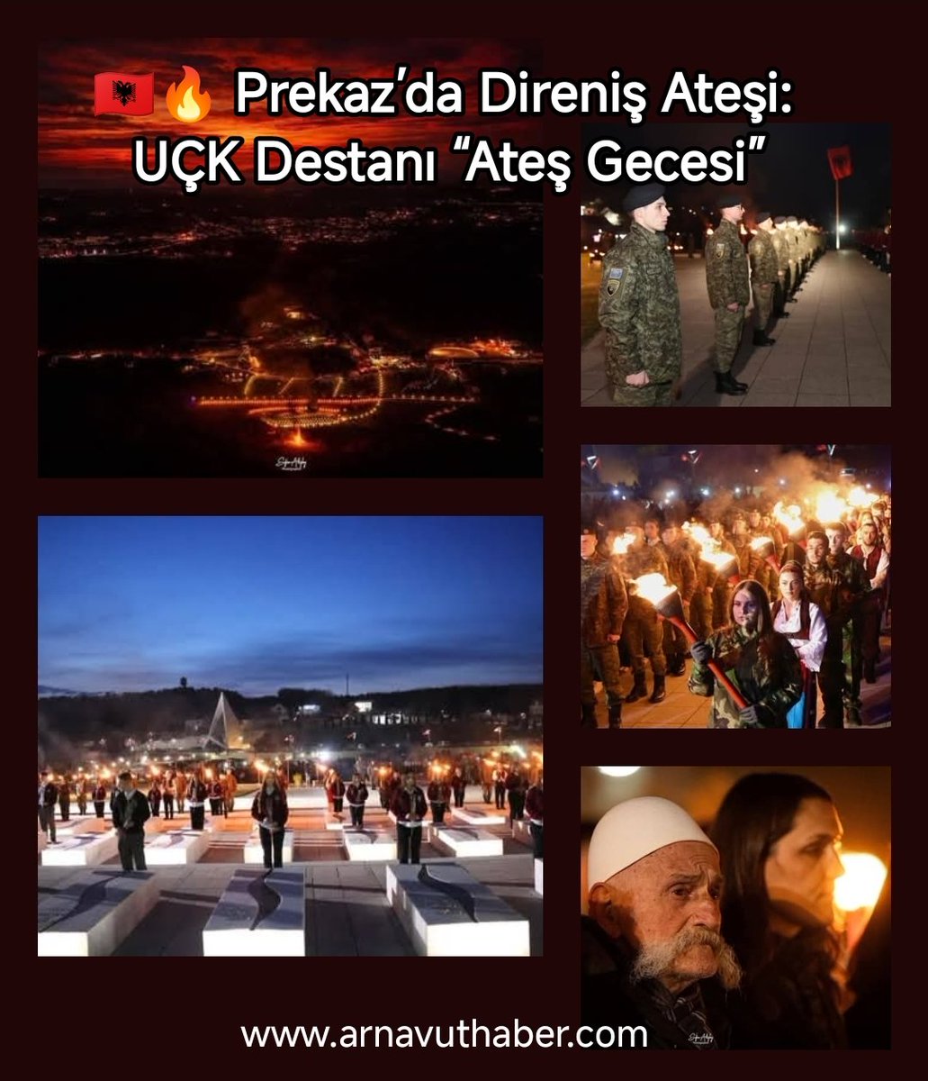 arnavuthaber's tweet photo. 🇦🇱🔥Prekaz’da Direniş Ateşi: UÇK Destanı “Ateş Gecesi” ile Taçlandı
🇦🇱🔥Flaka e Rezistencës në Prekaz: Përmbyllet Epopeja e UÇK-së me "Natën e Zjarreve"
#uçk #kosova #prekaz #ademjashari #epopejauçkse https://t.co/8NbguBPSU6
