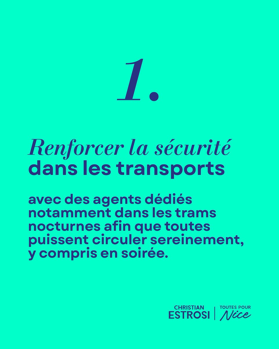 MagaliAltounian's tweet photo. À Nice, l’égalité femmes-hommes est une action concrète.

Avec Toutes Pour Nice, nous proposons :
🚋 plus de sécurité dans les trams nocturnes
💡 un meilleur éclairage public
🏠 une Maison pour les victimes de violences
🩺 protections menstruelles gratuites et consultations gynécologiques.

À Nice, nous avons choisi l’égalité. Et nous continuerons à la défendre. 💜