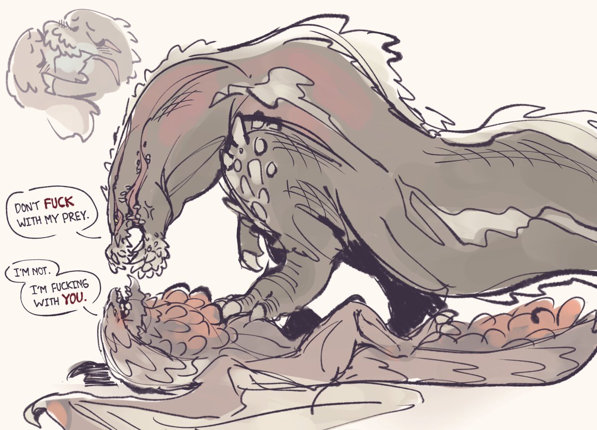 TongjiMonci's tweet image. Baby's first mh art and it's monster yaoi
#Bazelgeuse #Deviljho #MHWorld