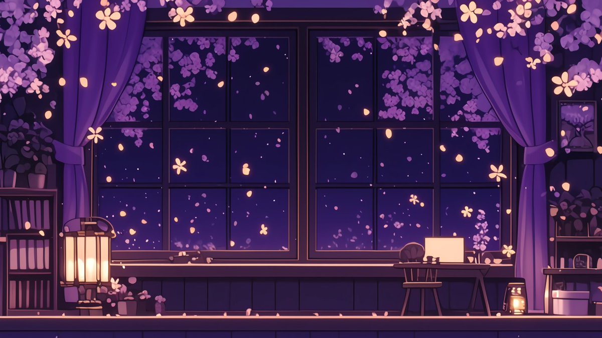 nemsmith_nemui's tweet photo. 【フリー素材配布】
夜桜が映える、和風の夜景背景素材を作りました🌸🌙
舞い散る桜と灯りがやさしく照らす、
静かな春の夜をイメージしたデザインです。

和風配信や雑談配信、サムネ作成にもどうぞ！

📥 保存・使用はご自由に！
#フリー素材 #Vtuber素材 #背景素材 https://t.co/eIoRoKaqez