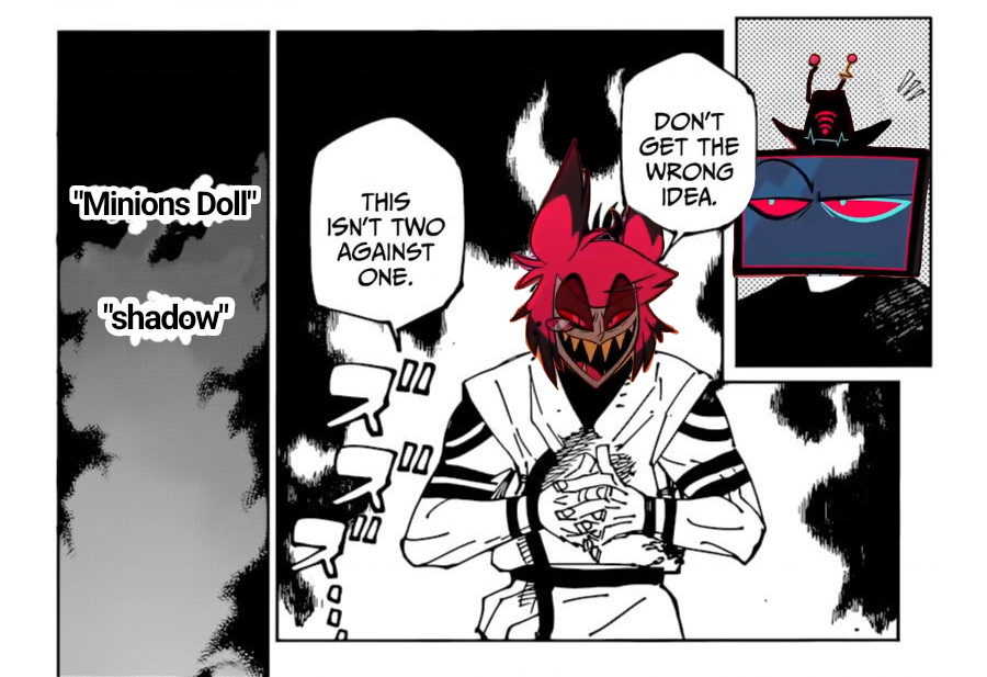 Sk_kunasagi's tweet photo. Summary of the classic Battle in Pentagram

#hazbinhotel #HazbinHotelVox #HazbinHotelalastor #vox #alastor https://t.co/GNmU4SHDUh