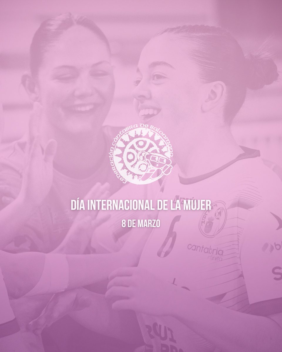 💜 𝟖𝐌, 𝐃𝐢́𝐚 𝐈𝐧𝐭𝐞𝐫𝐧𝐚𝐜𝐢𝐨𝐧𝐚𝐥 𝐝𝐞 𝐥𝐚 𝐌𝐮𝐣𝐞𝐫

En el balonmano cántabro, el talento, el esfuerzo y la pasión de jugadoras, entrenadoras, árbitras, directivas y aficionadas forman parte esencial de nuestro deporte.

Por un balonmano cada día más igualitario #8M