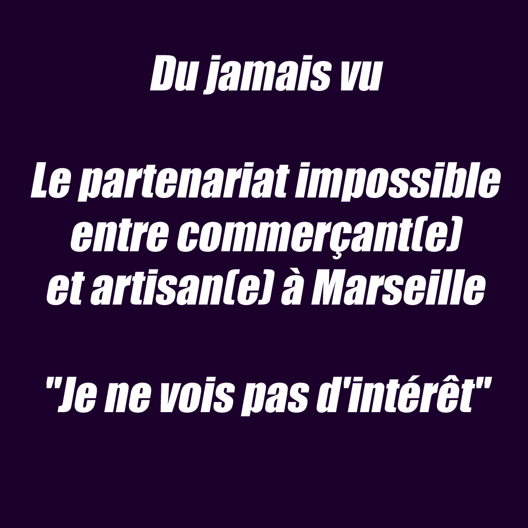 Discutons_en's tweet photo. À Marseille, c'est l'impossible collaboration entre commerçants(es) et artisans(es). 
Cette phrase très souvent prononcée "Je ne vois pas d'intérêt" attristent le milieu de l'artisanat et des métiers d'art au cœur de la citée phocéenne 
#Marseille https://t.co/Wjvp7znHaz