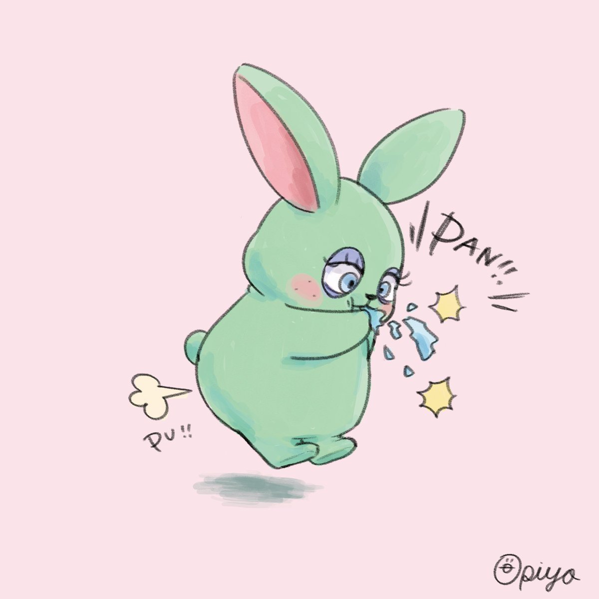 opiyoooooo's tweet photo. 風船をふくらまそう🎈

#イラスト #illustration #ゆるいイラスト #うさミン https://t.co/Z99ebWLZy0
