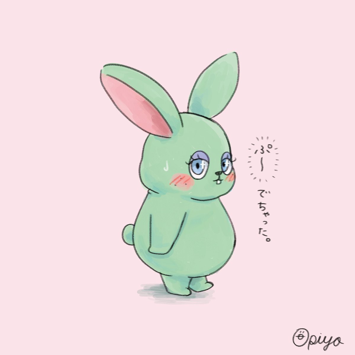 opiyoooooo's tweet photo. 風船をふくらまそう🎈

#イラスト #illustration #ゆるいイラスト #うさミン https://t.co/Z99ebWLZy0