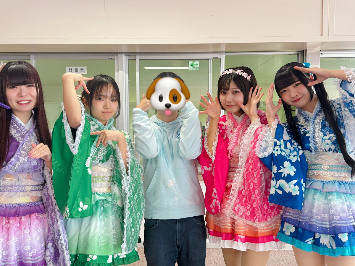 もかちゃん、新pacchiさん初❕冬の朝市ライブありがとうございました😊⛄️🩵✨