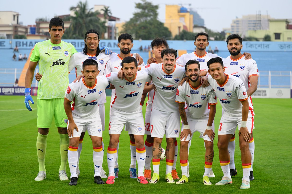 bengalurufc's tweet photo. ๐ธ from a successful away day at KBK โช
#WeAreBFC #MSCBFC #ISL #Jotheyali https://t.co/VEnRg9TPck