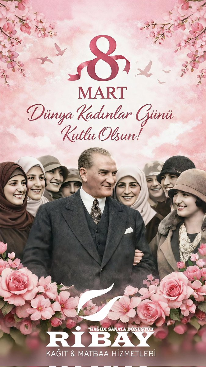 ribaykagit's tweet photo. 8 Mart Dünya Kadınlar Günü kutlu olsun... https://t.co/PEzHiQsuMs