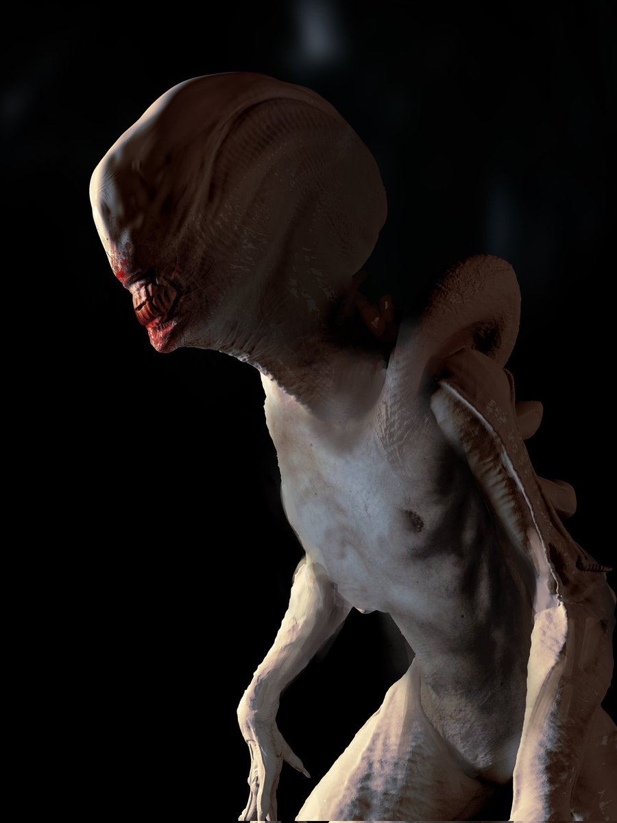 coldesign_ltd's tweet image. Cant believe this was November 2022. Great fun doing these offspring sketches for Alien Romulus. 
#alienromulus #xenomorph #conceptart #conceptartist #creaturedesign # productionart