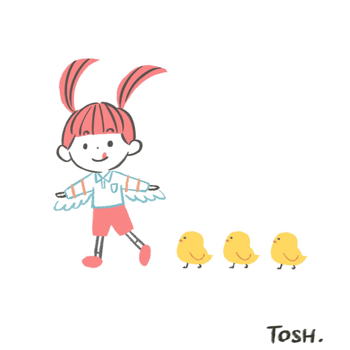 にわとりとひよこ🐣

#もーちゃん
#オリキャラ
#ゆるいイラスト
#レトロイラスト
#可愛いイラスト#イラスト好きな人と繋がりたい