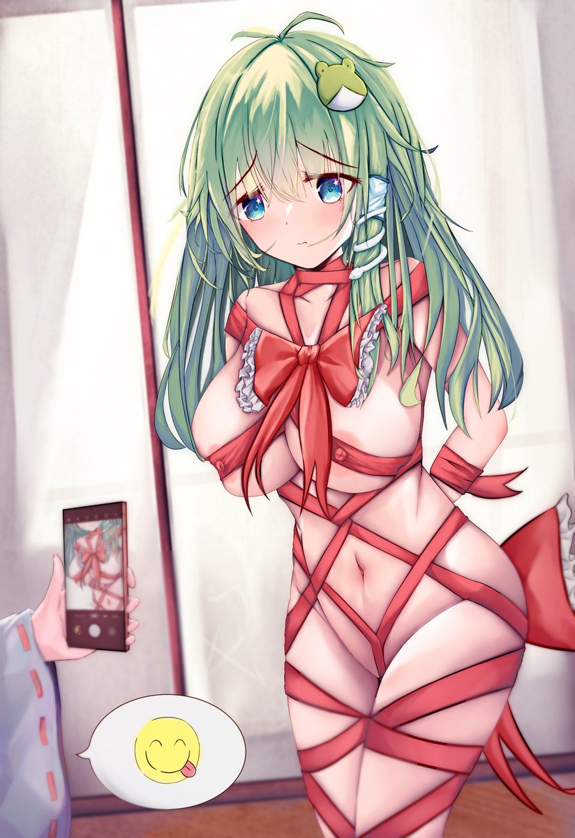 DGX_Hakurei's tweet photo. 早苗ちゃん、食べちゃっていい？😋
#早苗の日
#東方Project 
#東風谷早苗 https://t.co/O1N7ZiibGY