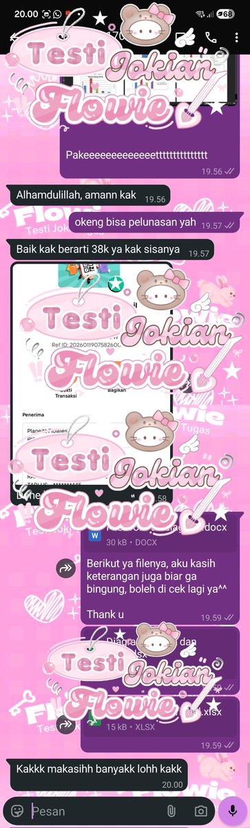 Flowie! Joki tugas with 4.5k+ testi✨️ tweet media