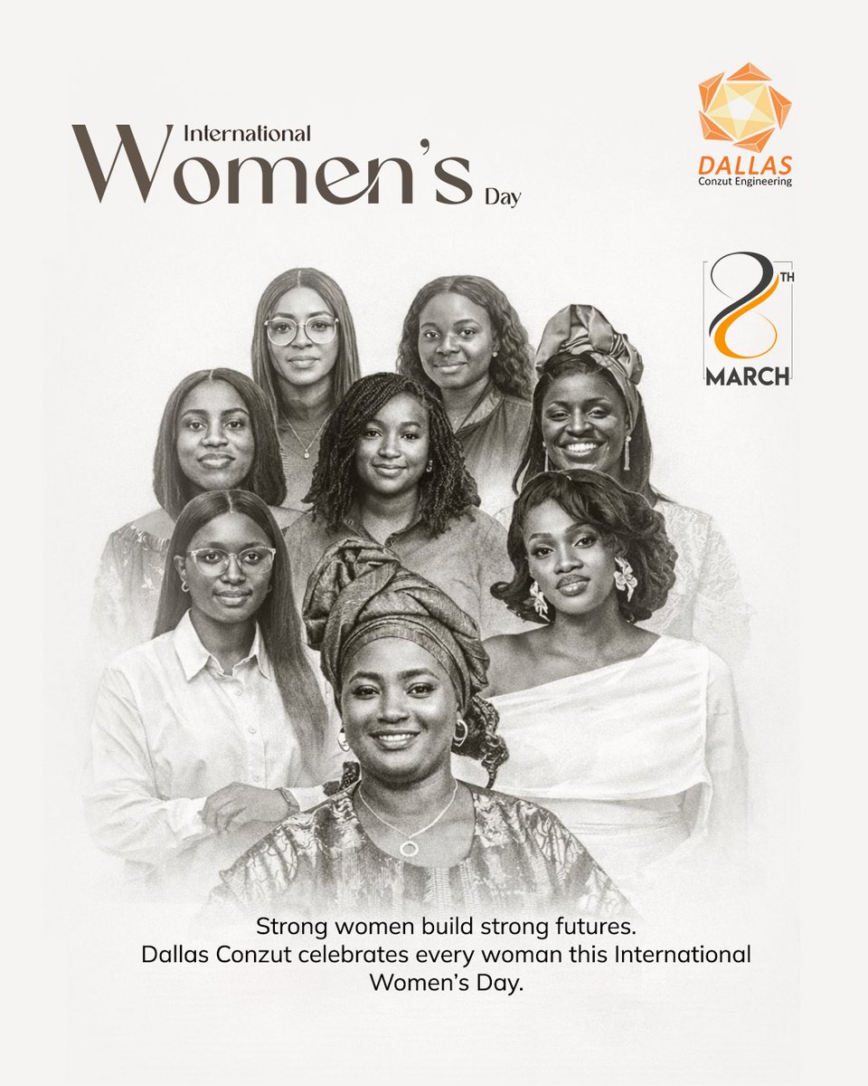 Strong women build strong futures.

Today we celebrate the brilliance, resilience, and impact of women everywhere.

Happy International Women’s Day from Dallas Conzut Engineering.

#InternationalWomensDay #WomenInEngineering #WomenInConstruction #WomenLeadership #GiveToGain