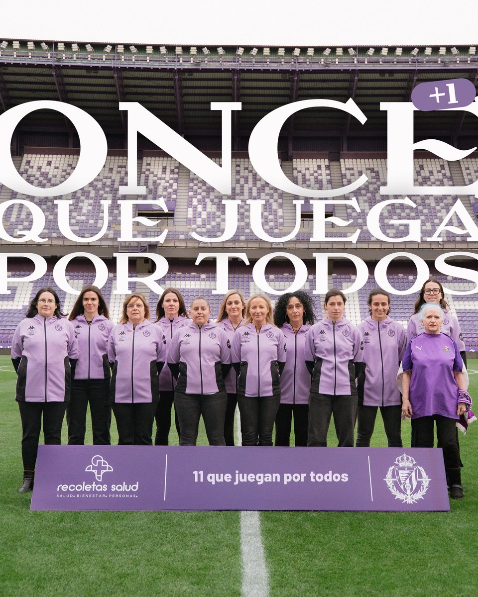 💜 11+1 que representan a las miles de mujeres que cada día hacéis posible el Real Valladolid. Dentro hilo 👇