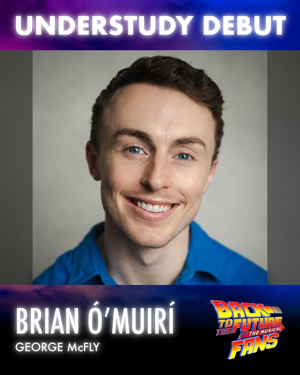 bttfmusicalfans's tweet photo. Hello? Marty, it’s George McFly day! 🎊

Huge congratulations to @ItsBrianMurray who is making his understudy debut as George McFly in @BTTFmusical at the Adelphi Theatre today! 🤓

Break a leg , Brian!⚡️

#bttfmusical #backtothefuturemusical #understudy #debut #georgemcfly https://t.co/uPmU3cWORg