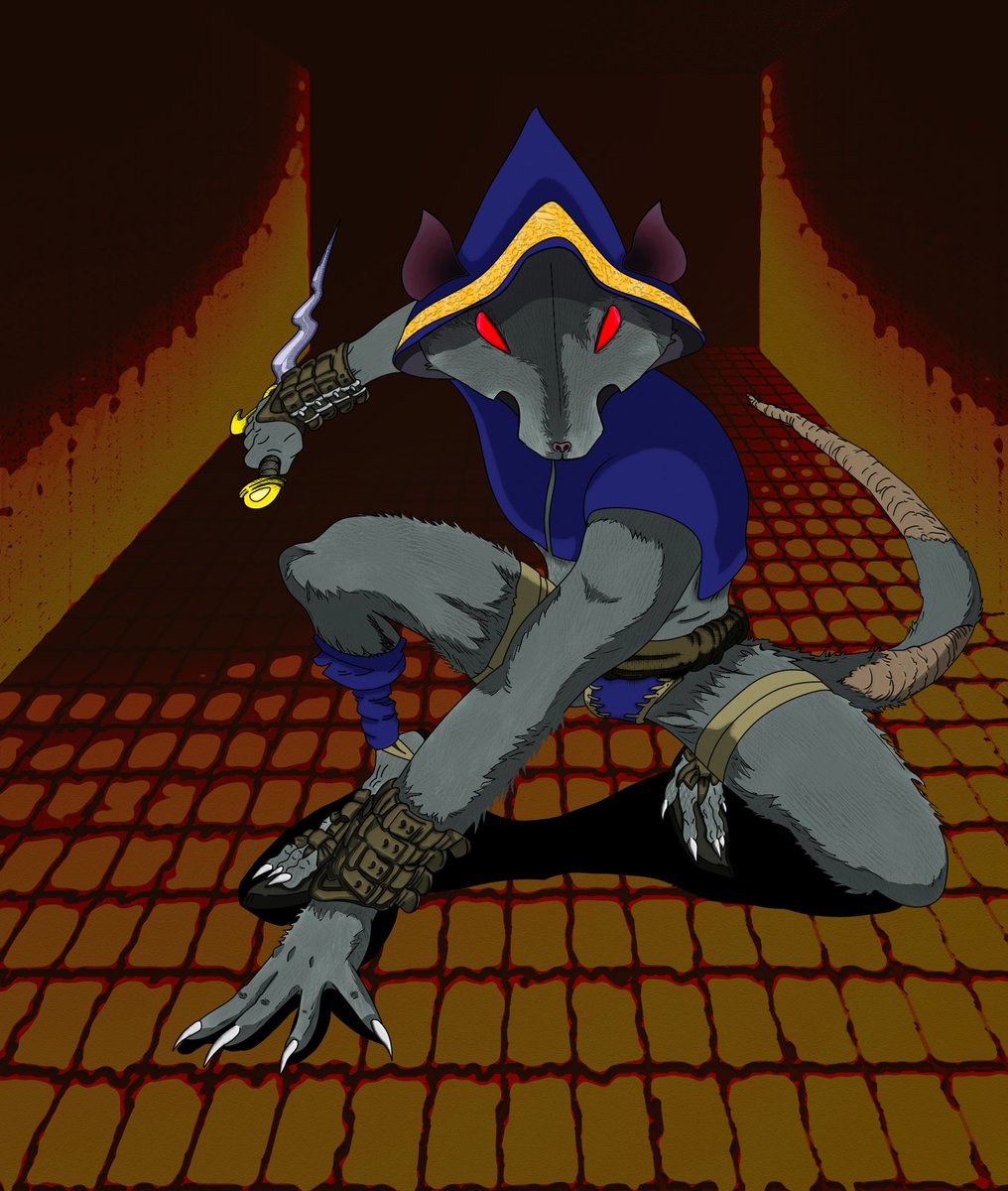 MESOYAR's tweet photo. I accept the challenge from
@Tonycartoonish and @theposearchives, and this is ratmen from Arx Fatalis
#dtpiysmar26 https://t.co/f2NwYGk4vc