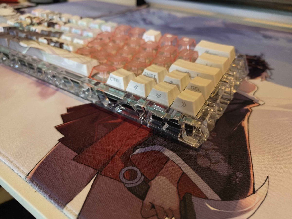 EmiP4ws's tweet photo. New Keyboard build!
The Sikakeyb hm66 in a holy60 clone and some keycaps of alixexpress! loving how it turned out https://t.co/6MzxffUmWE
