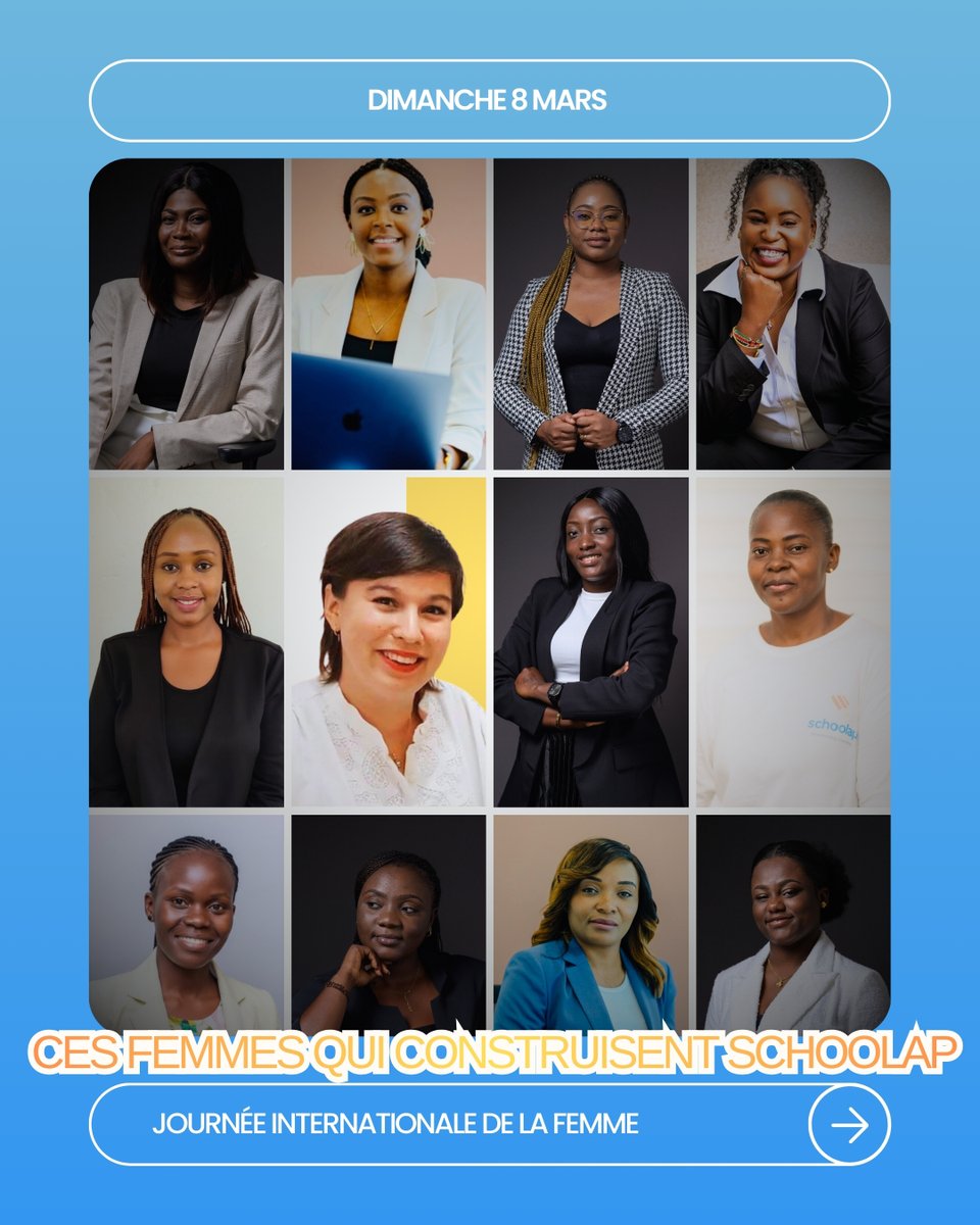 SCHOOLAP_'s tweet photo. À l’occasion du #8Mars, nous célébrons les femmes qui contribuent chaque jour à transformer l’éducation chez @SCHOOLAP_  @SchoolapENG  & https://t.co/0xlfjDzbL0.

Développement technologique, partenariats, opérations, ventes, communication ou administration : leur engagement participe à bâtir une éducation plus accessible et innovante.

✨ L’avenir de l’éducation se construit aussi avec les femmes.

Excellente journée de commémoration à toutes les femmes qui contribuent au développement des communautés !

💬 Taguez une femme qui vous inspire dans l’éducation ou la technologie.
