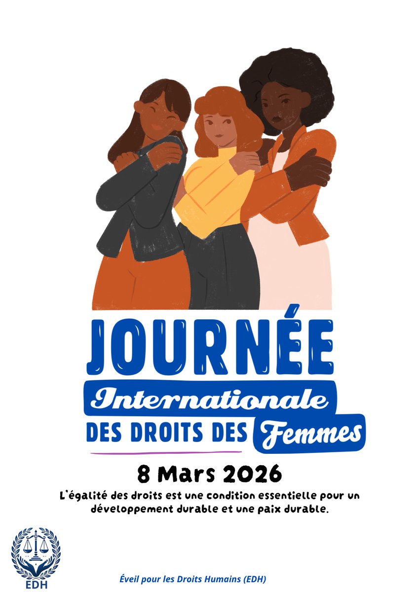 À l’occasion de cette journée, Éveil pour les Droits Humains (EDH) réaffirme son engagement à soutenir toutes les initiatives visant à renforcer la protection, l’autonomisation et la participation des femmes dans la société.
