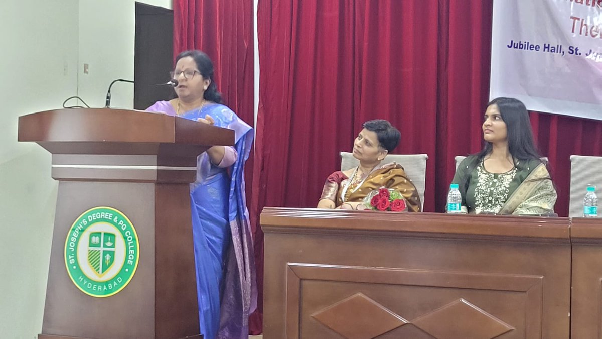 PRSIHyd's tweet photo. #InternationalWomensDay2026 celebrated by @PRSIWomenWing today at St. Joseph's PG &amp; Degree College, Hyderabad https://t.co/L4JDfb0OZM