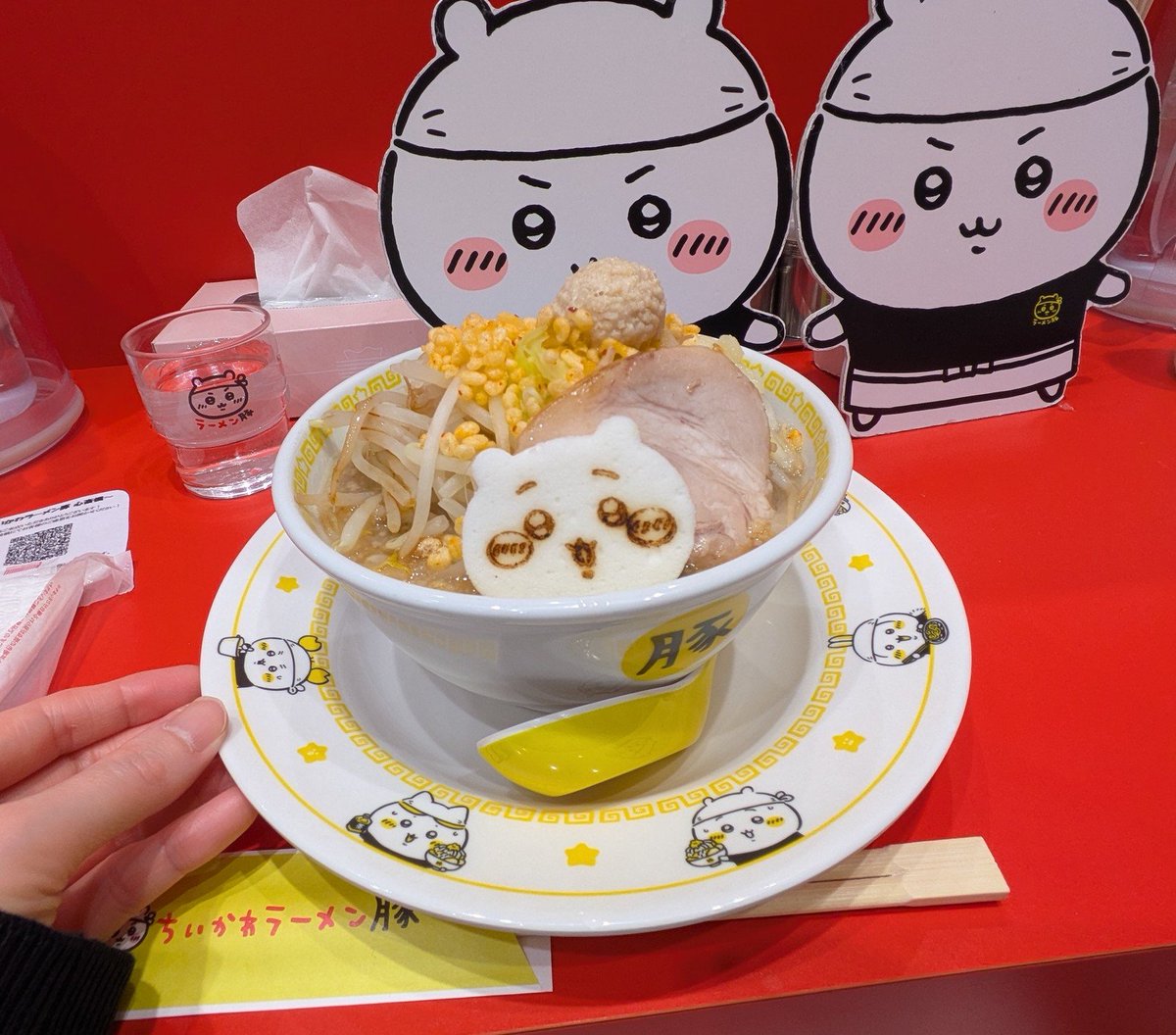 sleep_syrup's tweet photo. 念願のちいかわラーメン豚！ https://t.co/NrbZrQKEEE
