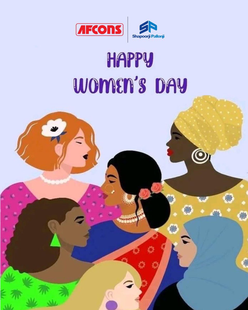 Here’s to the women who dream louder, stand stronger, and rise higher - even when the world asks them to shrink.

Happy Women’s Day. 🌸

#AfconsInfrastructure #WomensDay #Women 

( Afcons Infrastructure, TeamAfcons, Women's Day)