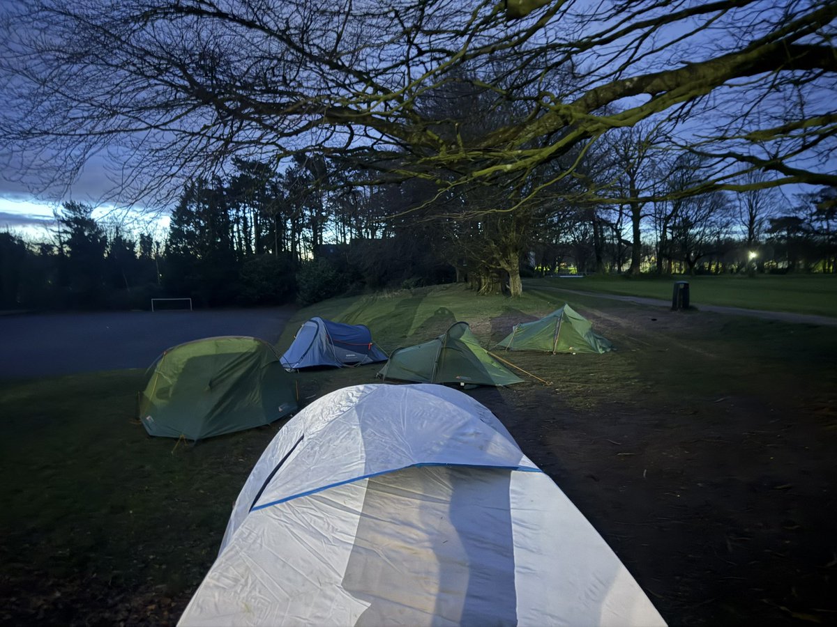ccf_campbell's tweet photo. Yesterday members of @CampbellCollege and @Strathearn_Sch took part in the @RBVECharity Great Tommy Sleep Out @BAESystemsplc - so far we have raised over £1800. Well done all and thanks to our sponsors 
@RFCANI @ArmyCadetsUK @BLieutenancy https://t.co/Q5TgddrFB4