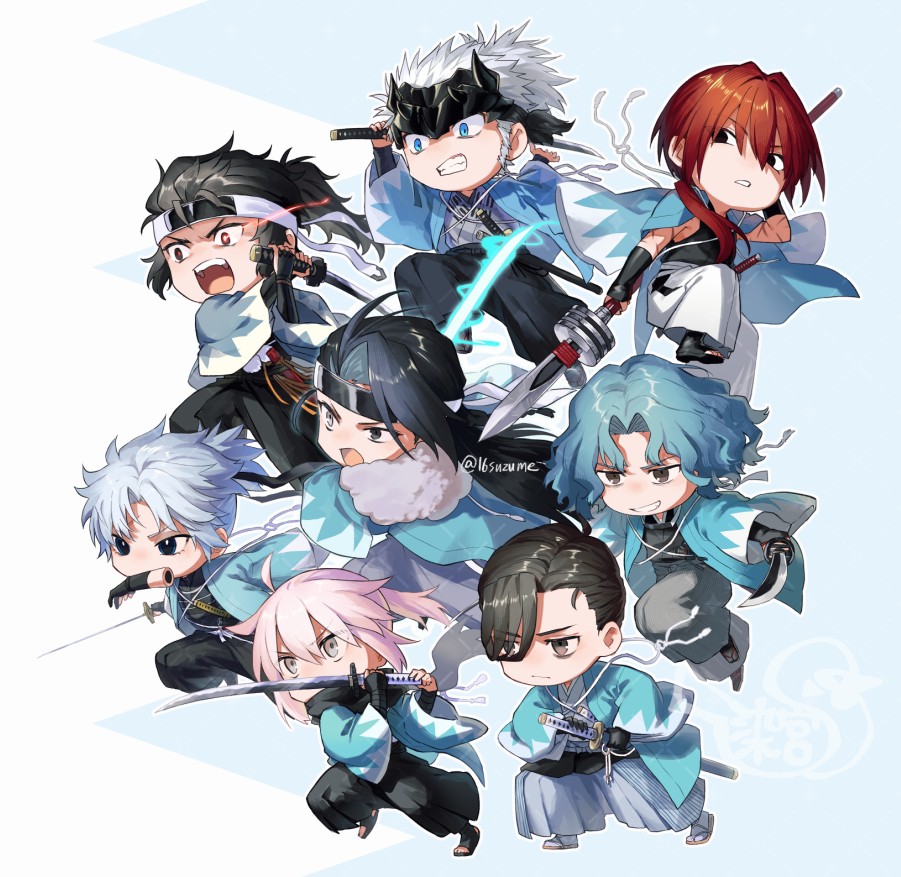 沖田総司 「ミニしんせんぐみ #FGO」|染宮すずめのイラスト