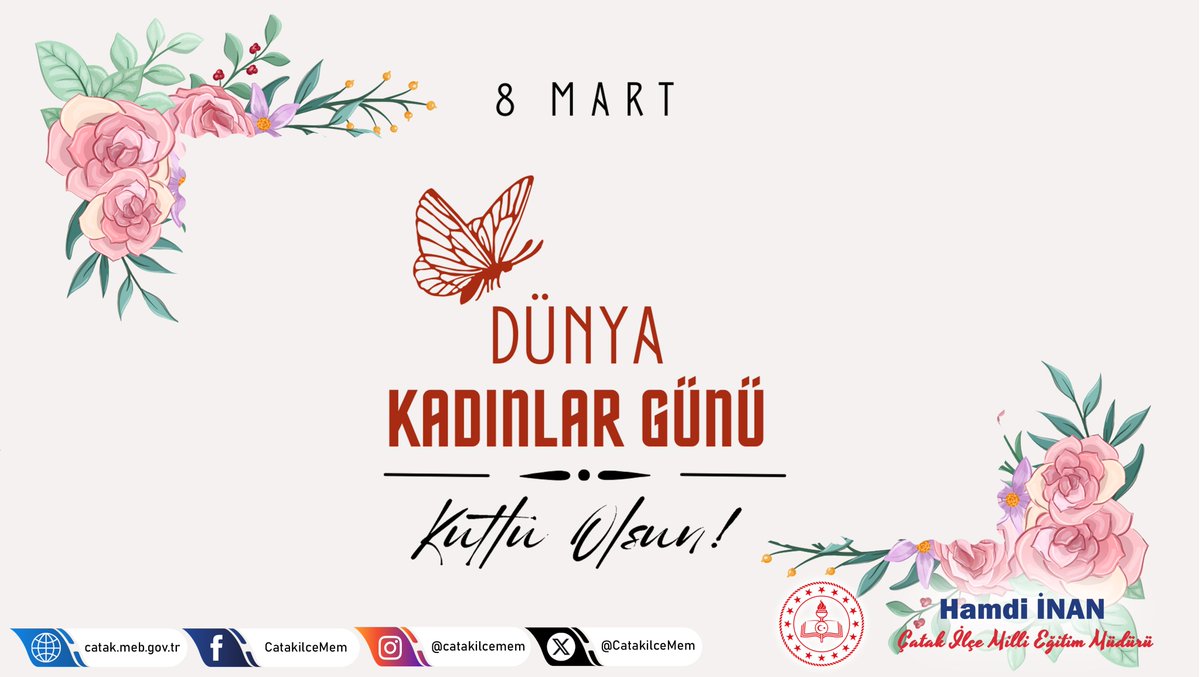 Müdürümüz Hamdi İnan'ın 8 Mart Dünya Kadınlar Günü Mesajı.
catak.meb.gov.tr/www/mudurumuz-…
<a href="/tcmeb/">Millî Eğitim Bakanlığı</a> <a href="/Yusuf__Tekin/">Yusuf Tekin</a> <a href="/tcvanvaliligi/">T.C. Van Valiliği 🇹🇷</a>
<a href="/valiozanbalci75/">Ozan Balcı</a> <a href="/VanilMem/">Van İl Milli Eğitim Müdürlüğü</a>
<a href="/bycandiroglu/">Bilal Hoca</a> <a href="/CatakKaymakam/">T.C. Çatak Kaymakamlığı</a>
<a href="/Hamdina09755996/">Hamdiinan</a>