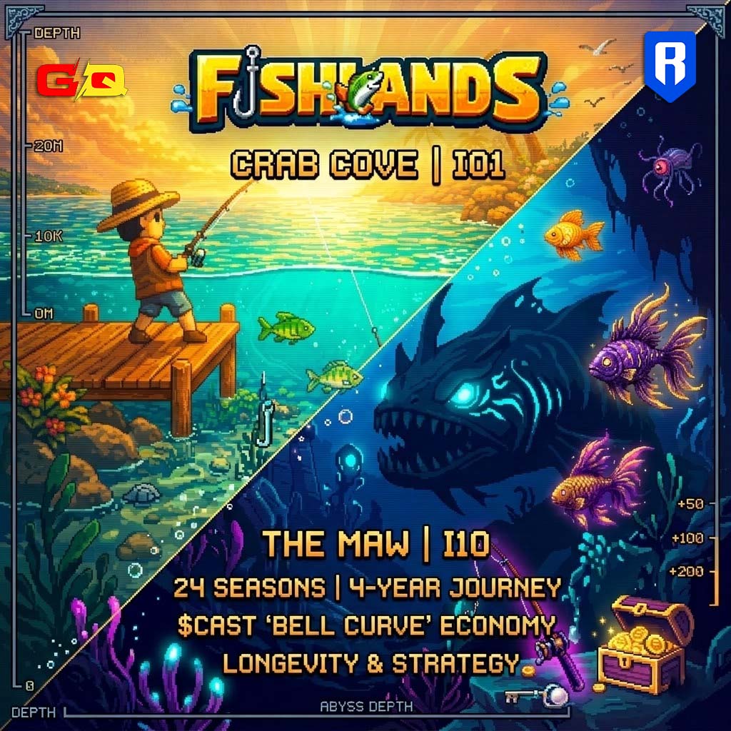 The ocean in <a href="/FishlandsP2E/">FISHLANDS — Fish, Stake & Earn 🎣</a> is more than just a backdrop - it’s a living, breathing ecosystem built on the <a href="/Ronin_Network/">Ronin</a> blockchain. From the calm, shallow waters of Crab Cove to the terrifying, high-stakes depths of The Maw, every island is a unique challenge.

But what makes