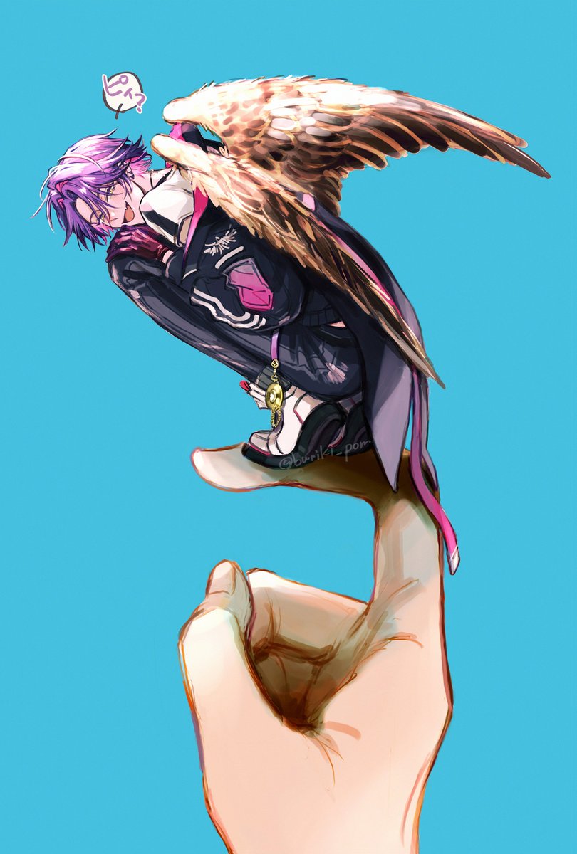 昨年の麻雀杯の本配信で小鳥言われてたのがツボで描いたやつだけど最近とても鳥みを感じるので🪶