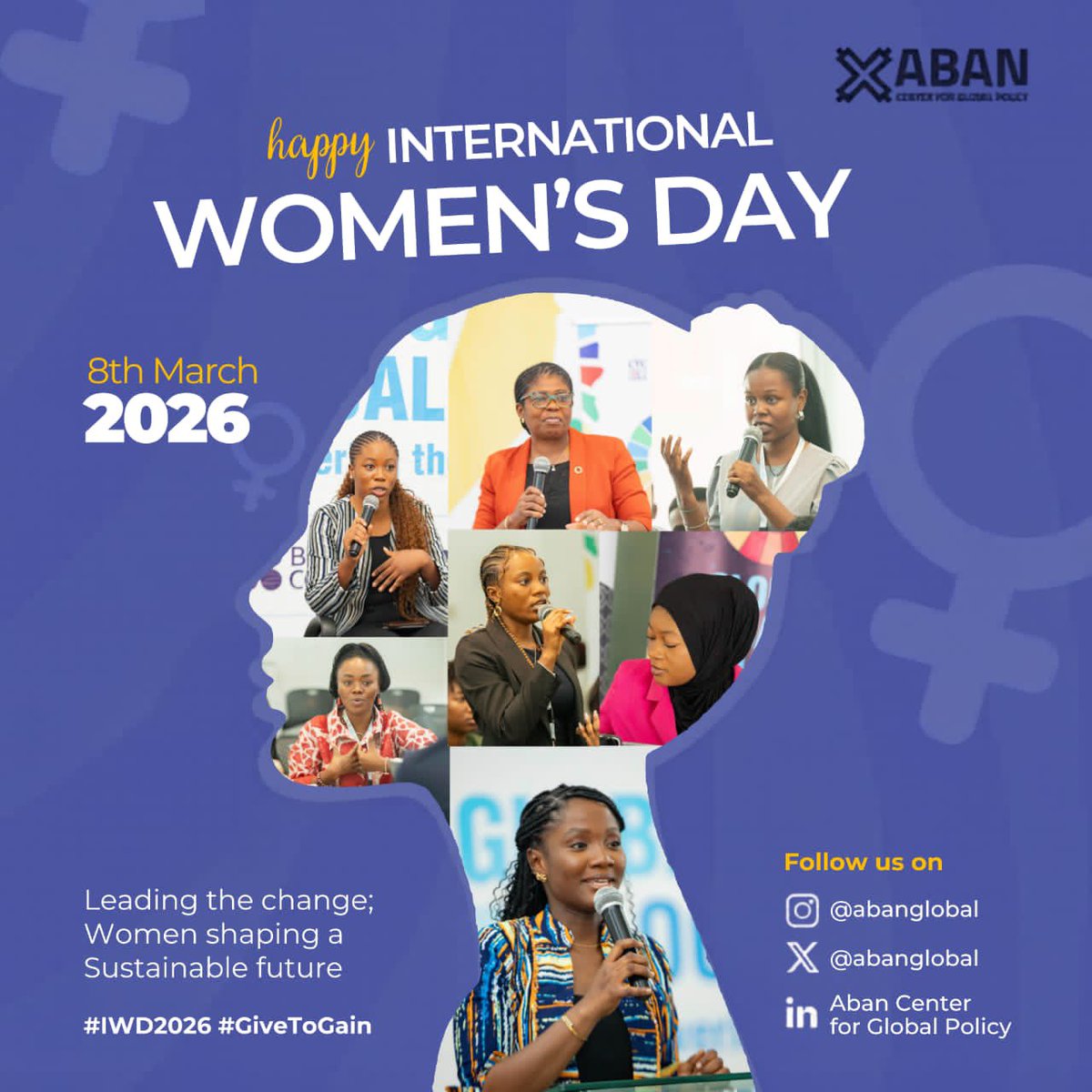 AbanGlobal's tweet photo. Happy International Women’s day! Today, we celebrate the strength, resilience, and achievements of women everywhere. Let's continue to empower, uplift, and support each other. 

#IWD2026 #GiveToGain ♀️ https://t.co/2XkbHSxVJJ