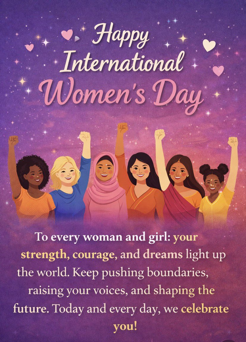iamLatAnifowose's tweet photo. Happy International Women’s Day 🌍💜
To every woman and girl around the world: Your strength inspires, your courage breaks barriers, and your dreams shape the future.
Keep rising. Keep leading. Keep believing in your power. The world moves forward because of you.
Today we celebrate your voice, your resilience, and your limitless potential.
Here’s to strong women. May we know them. May we support them. May we raise them. ✨
#InternationalWomensDay