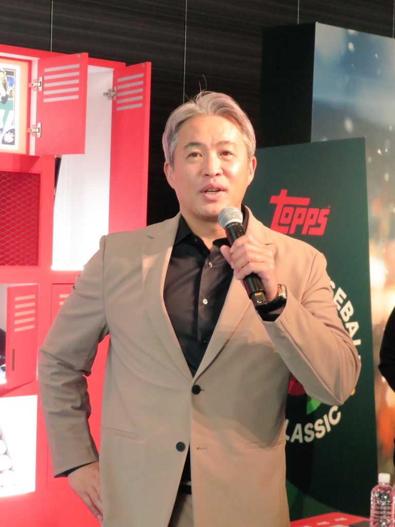 taimaidayo's tweet image. 五十嵐亮太さんのトーク楽しすぎたしカッコいいし最強
#Topps #ToppsWBC 
#2026ワールドベースボールクラシック