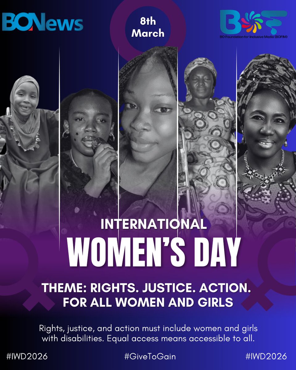 Women, including those with disabilities, shape the world. Let's support them, not destroy them.

Happy #InternationalWomensDay2026  
#IWD2026 
#GiveToGain