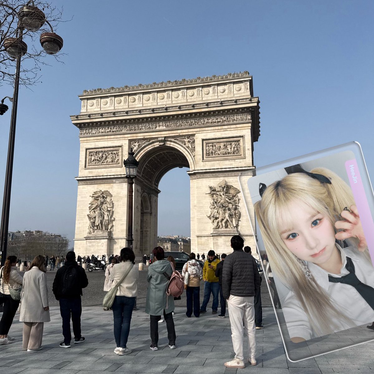 ヒジンちゃんへ

パリのエトワール凱旋門だよ🥰