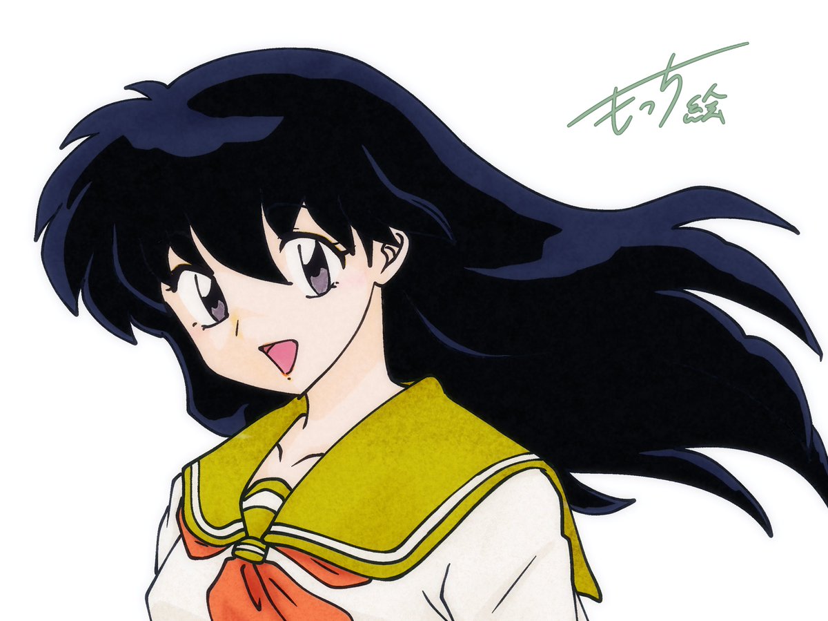 2年前に落描きしたかごめちゃんをデジタルした #犬夜叉 #かごめ #日暮
