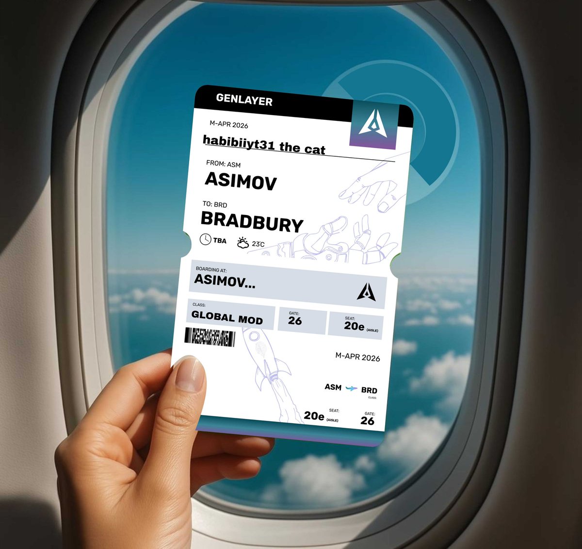 I have got the ticket and am waiting to depart for Testnet Bradbury <a href="/GenLayer/">GenLayer</a>.