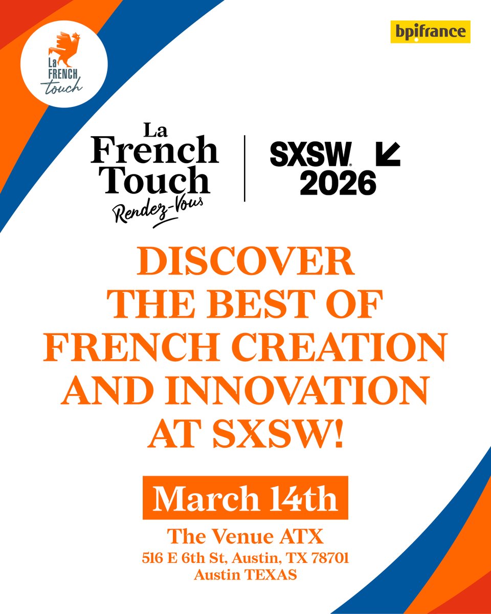 studio_makma's tweet photo. 🤠 Notre président @StephanBoschat s'envole pour Austin dès jeudi pour représenter MAKMA à #SXSW2026 aux côtés de la délégation française 🇫🇷 menée par @Bpifrance. Narratif, transmédia, innovation créative : on a des choses à raconter ! https://t.co/8XPUgfqxgw
