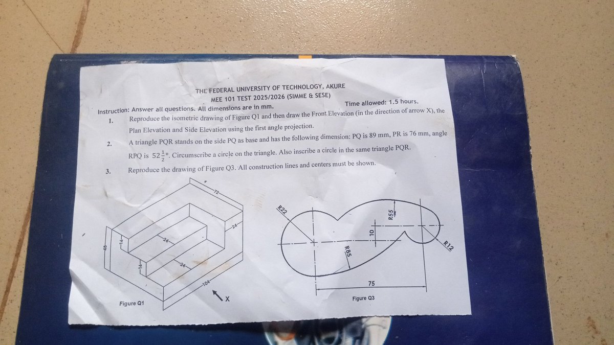 Emmy_cent08's tweet photo. Engineering drawing test🤞😤 https://t.co/y6SVk6HVH8