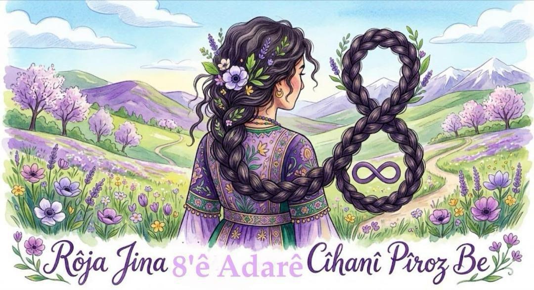 JineolojiCenter's tweet photo. ٨ی ئادار – ڕۆژی خەباتی ژنان

8’ê Adarê – roja têkoşîna jinan pîroz be! ✊🔥

8 mars – journée de lutte des femmes ! ✊🔥

8 maart – dag van vrouwenstrijd! ✊🔥

March 8 – women’s struggle day! ✊🔥 https://t.co/nveGwgh1d7