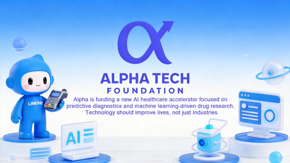 AlphaTcapital's tweet photo. Alpha Tech Foundation is supporting the next generation of AI healthcare innovation — from predictive diagnostics to machine learning–driven drug discovery.

#AlphaTech #AI #Healthcare #Innovation #FutureTech https://t.co/Jfot0rUmqg