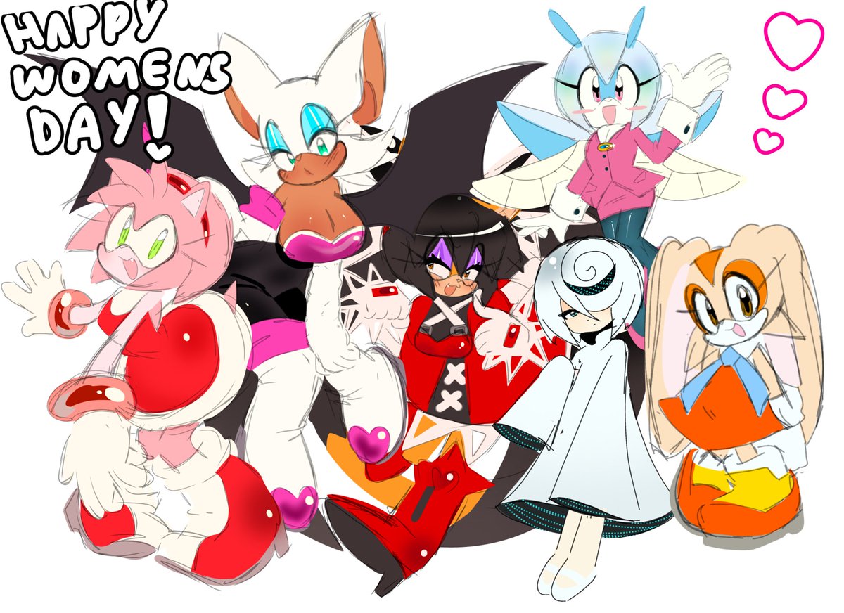 sukismp0's tweet photo. #happyWomensDay2026 !! Drew some of my fav #SonicTheHedgehog girls! https://t.co/JyKHYe7xhI