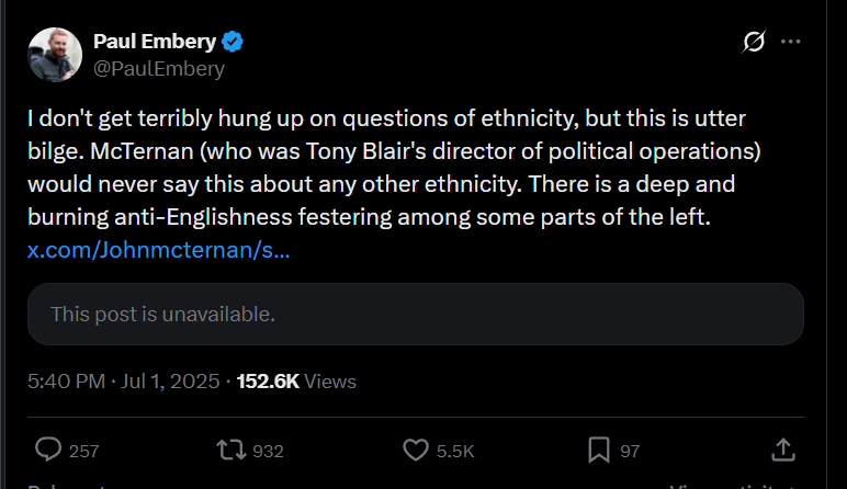 Paul Embery tweet media